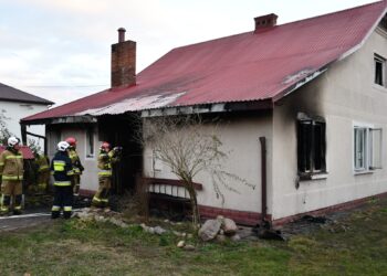 Tragiczny pożar w Giedlarowej. Nie żyje około 50-letni mężczyzna