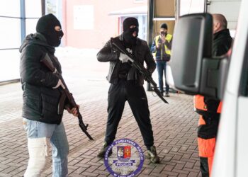 Służby ratunkowe ćwiczyły scenariusz ataku terrorystycznego w leżajskim szpitalu