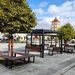 Pergole, ławki i zieleń. Leżajski Rynek zyskuje strefę wypoczynku