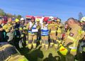 Strażacy z powiatu leżajskiego szlifowali umiejętności w Sarzynie. Za nimi ćwiczenia z zaopatrzenia wodnego
